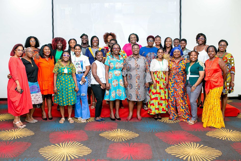 Harley Reed Ghana & attendants posing for the Women in Leadership breakfast meeting on 3rd March 2023